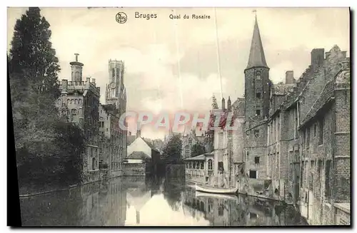 Cartes postales Bruges Qual du Rosaire
