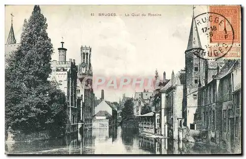Cartes postales Bruges Le Quai du Rosaire