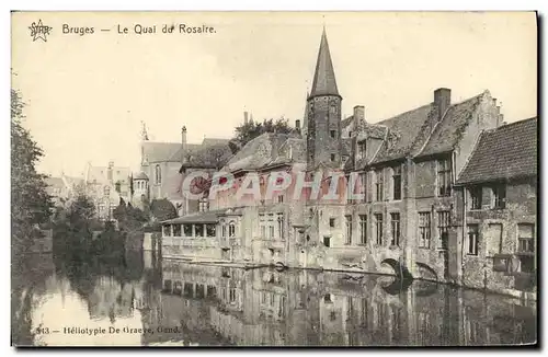 Cartes postales Bruges Le Quai du Rosaire