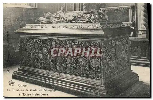 Cartes postales Bruges Le Tombeau de Marle de Bourgogne L Eglise Notre Dame