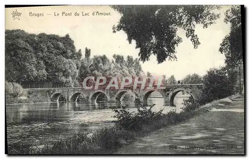 Cartes postales Bruges Le Pont du Lac d Amour