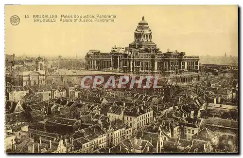 Cartes postales Bruxelles Palais de Justice Panorama