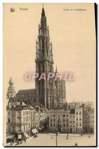 Cartes postales Anvers Fleche de la Cathedrale