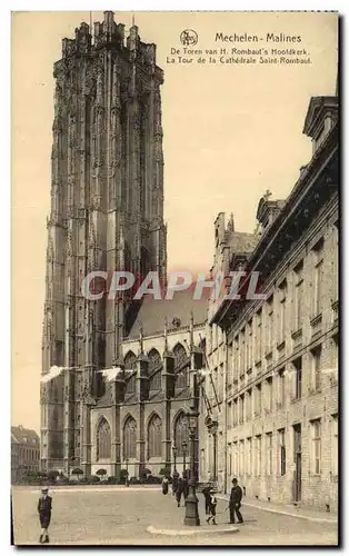 Ansichtskarte AK Mechelen Malines La Tour de la cathedrale Saint Rombaut