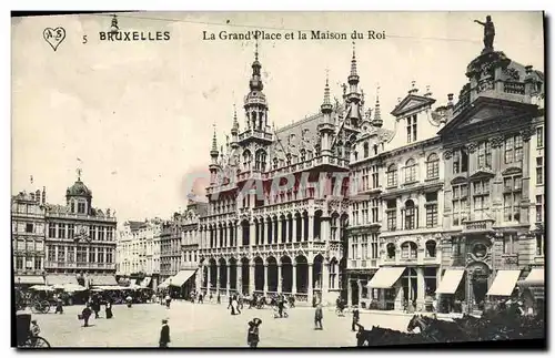 Cartes postales Bruxelles La Grand Place et la Maison du Roi