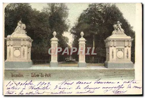Cartes postales Bruxelles Entree du Parc