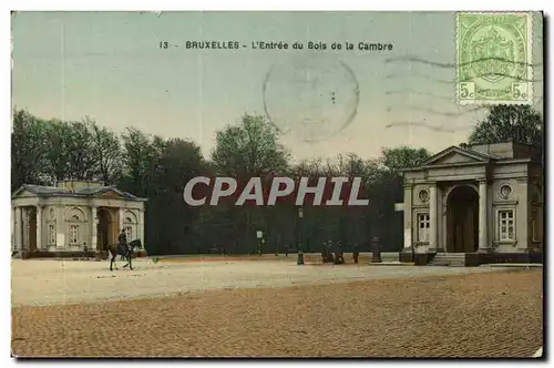 Cartes postales Bruxelles L Entree du Bois de la Cambre