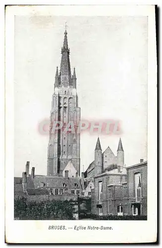 Cartes postales Bruges Eglise Notre Dame