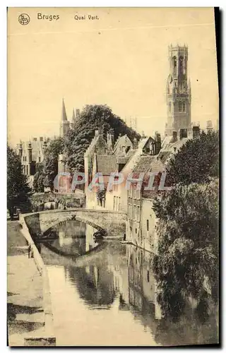 Cartes postales Bruges Quai Vert