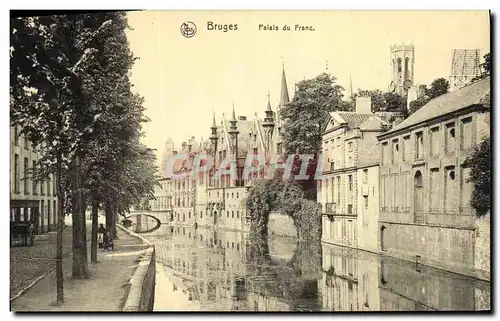 Cartes postales Bruges Palais du Franc