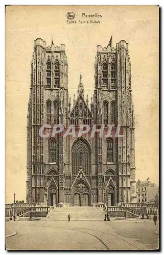 Cartes postales Bruxelles Eglise Sainte Gudule