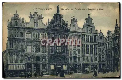 Ansichtskarte AK Bruxelles Groupe de Maisons Grand Place