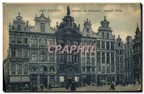 Cartes postales Bruxelles Groupe de Maisons Grand Place