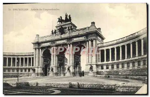 Cartes postales Bruxelles Arcade du Cinquantenaire