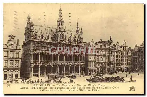 Cartes postales Bruxelles La Maison du Roi