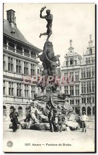 Cartes postales Anvers Fontaine de Brabo
