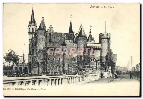 Cartes postales Anvers Le Steen