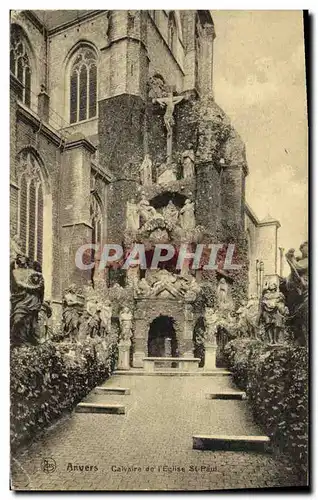 Cartes postales Anvers Calvaire de l eglise de St paul