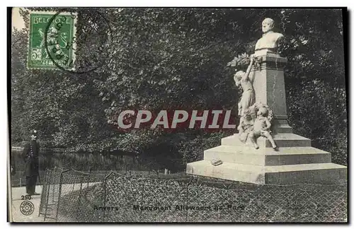 Cartes postales Anvers Monument Allewaert au parc