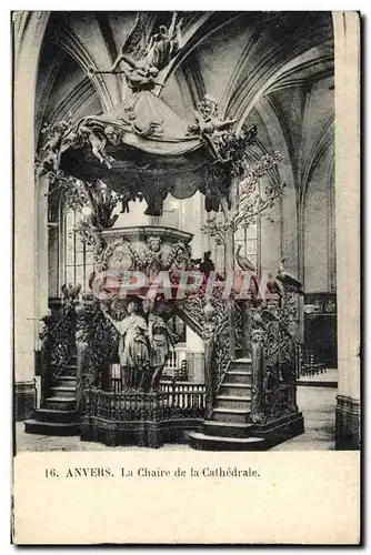 Cartes postales Anvers Le Chaire de la Cathedrale