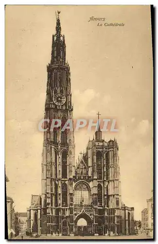 Cartes postales Anvers la Cathedrale