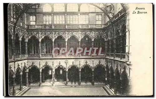 Cartes postales Anvers La Bourse
