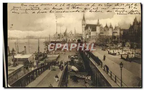 Cartes postales Anvers Le steen