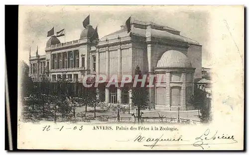 Cartes postales Anvers Palais des Fetes a la Zoologie Zoo