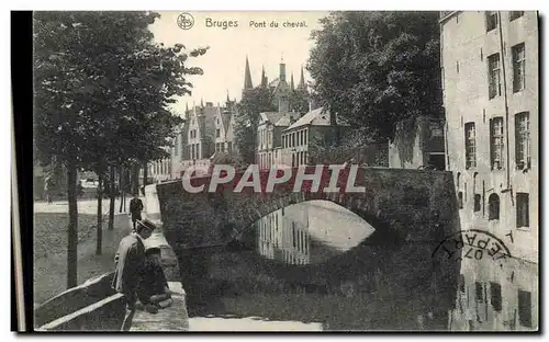 Cartes postales Bruges Pont du Cheval