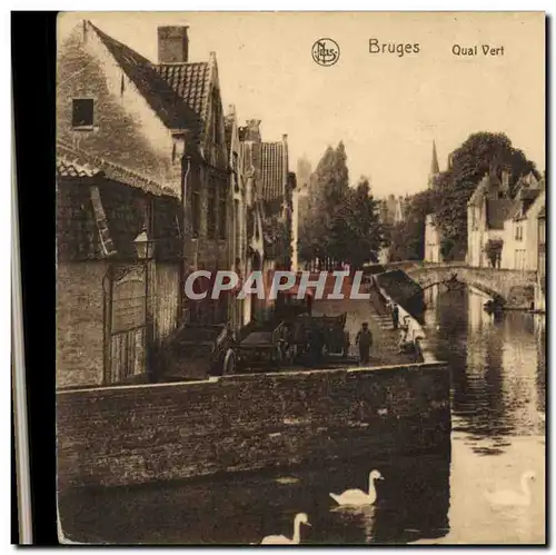 Cartes postales Bruges Quai Vert