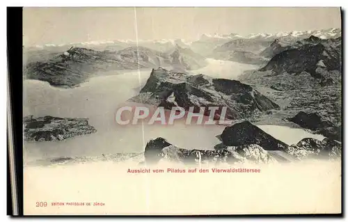 Cartes postales Aussicht Vom Pilatus auf den Vierwaldsttersee