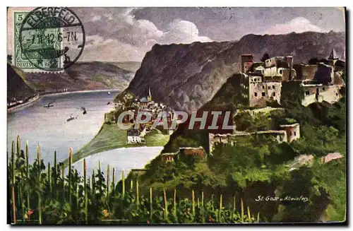 Cartes postales Der Rhein St Goar Und Rheinfels