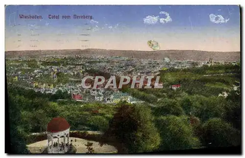 Cartes postales Wiesbaden Total Vom Neroberg