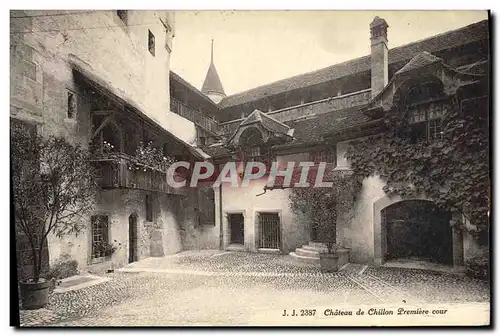 Ansichtskarte AK Chateau de Chillon Premiere Cour