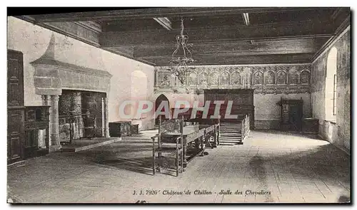 Ansichtskarte AK Chateau de Chillon Salle des Chevaliers