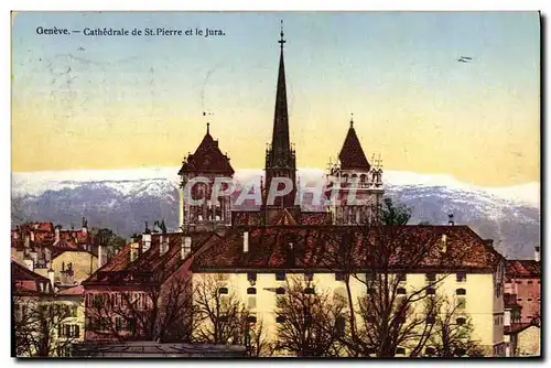 Cartes postales Geneve Cathedrale de St Pierre et le Jura