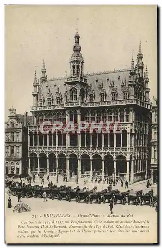Cartes postales Bruxelles Grande Place Maison Du Roi