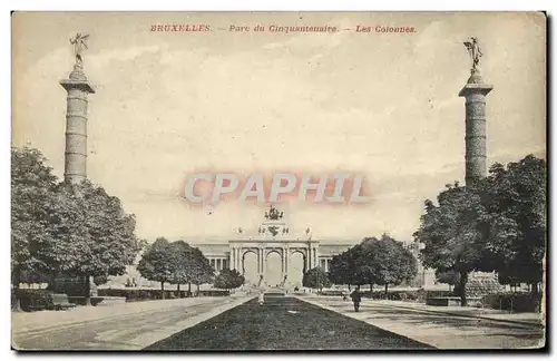 Cartes postales Bruxelles Parc du Cinquantenaire Les Colonnes