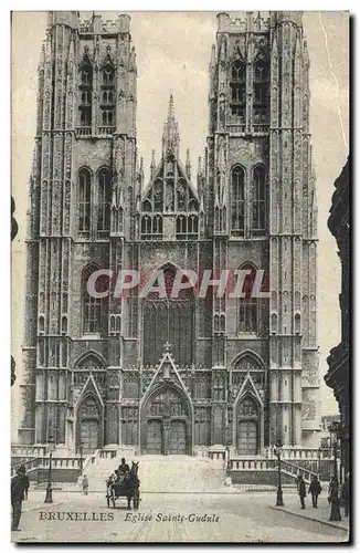 Cartes postales Bruxelles Eglise Sainte Gudule