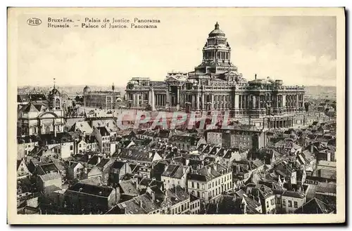Cartes postales Bruxelles Palais de Justice Panorama