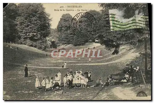 Cartes postales Bruxelles Bois de la Cambre Le Ravin Enfants