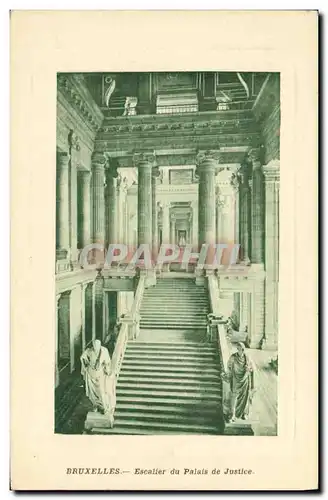 Cartes postales Bruxelles Escalier du Palais de Justice