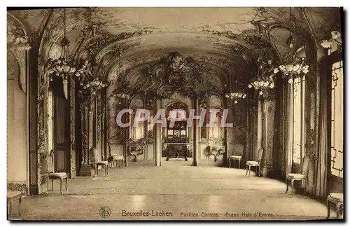 Cartes postales Bruxelles Laeken Le Pavillon Chinois Grand hall d entree Chine China