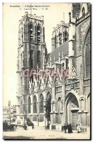 Cartes postales Bruxelles L Eglise Saint Gudule