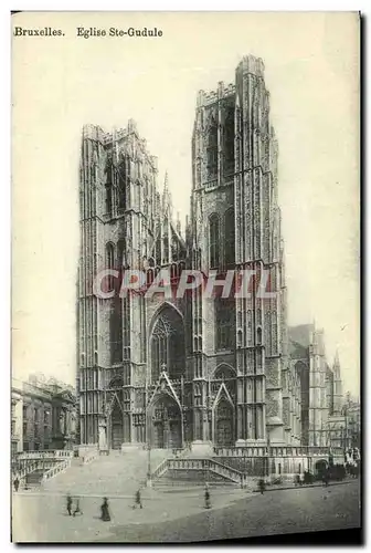 Cartes postales Bruxelles L Eglise Saint Gudule