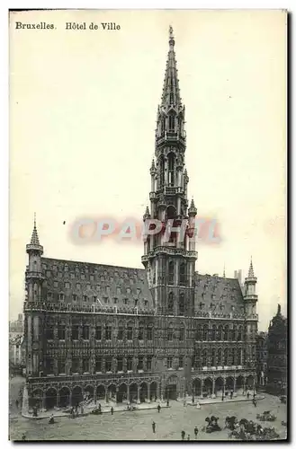 Cartes postales Bruxelles Hotel de Ville