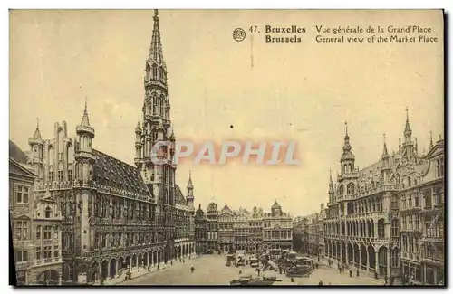 Cartes postales Bruxelles Vue Generale de la Grand Place