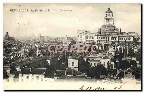 Cartes postales Bruxelles Le Palais de justice Panorama