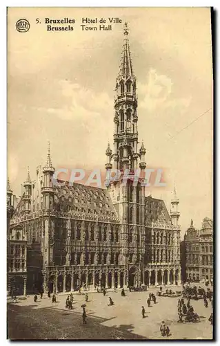 Cartes postales Bruxelles Hotel de Ville