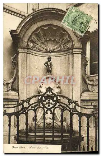 Cartes postales Bruxelles Manneken Pis